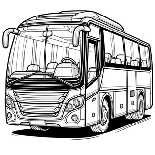 Ukážka kategórie omaľovánok autobusy