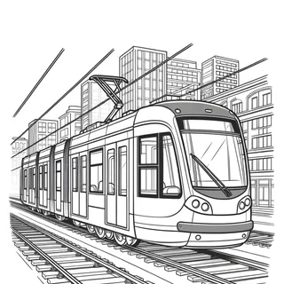 Ukážka kategórie omaľovánok električky