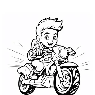 Ukážka kategórie omaľovánok motorky