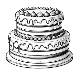 Ukážka kategórie omaľovánok torty